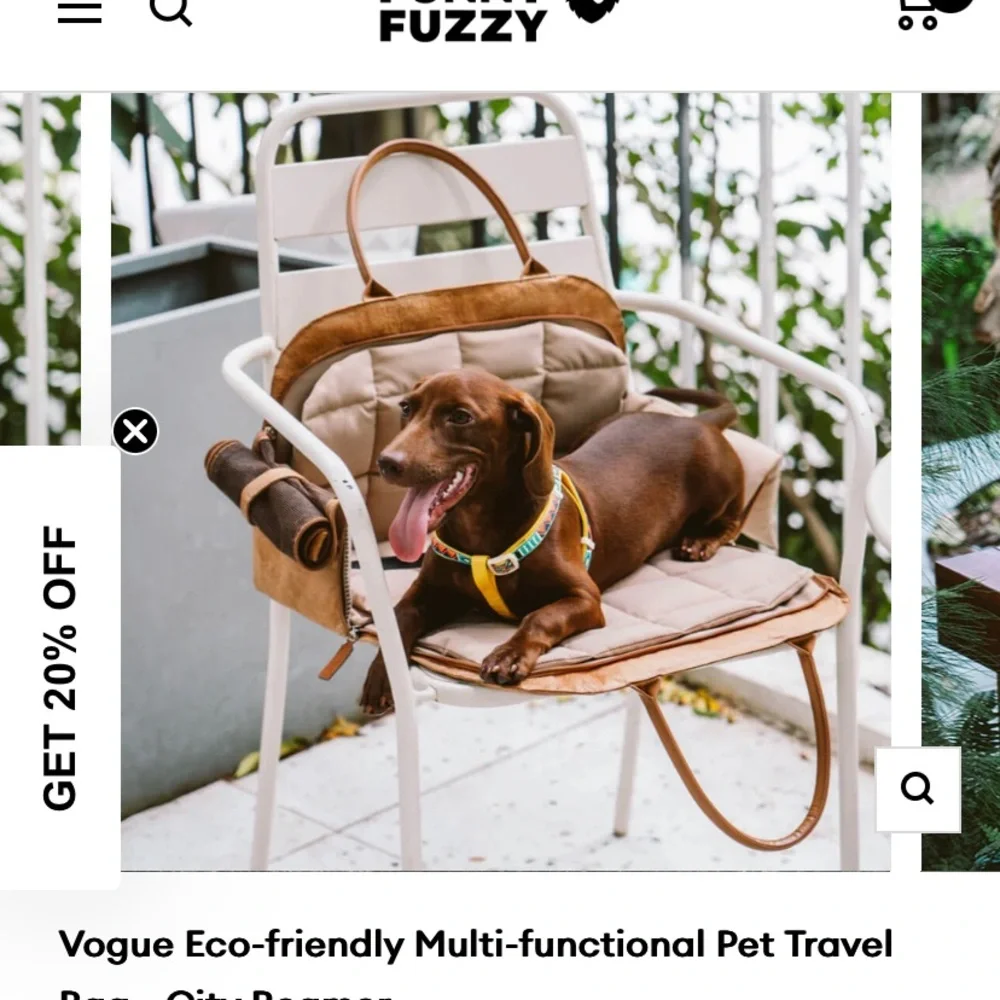 Funny Fuzzy pet carrier!